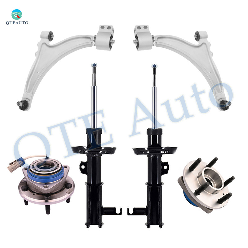 Set of 6 Front Lower Control Arm Ball Joint-Wheel Hub Bearing Assembly-Suspension Strut Assembly For 2010 Buick Allure FWD Set of 6 Front Lower Control Arm Ball Joint-Wheel Hub Bearing Assembly-Suspension Strut Assembly For 2010 Buick Allure FWD