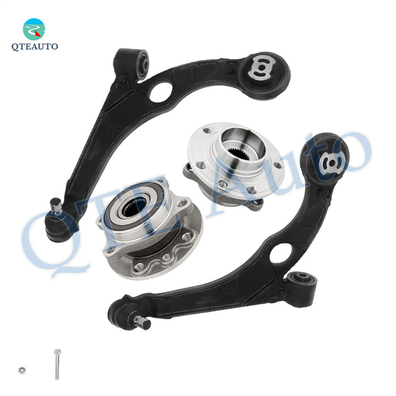 Set of 4 Front Lower Control Arm Ball Joint-Wheel Hub Bearing Assembly For 2015-2017 Chrysler 200