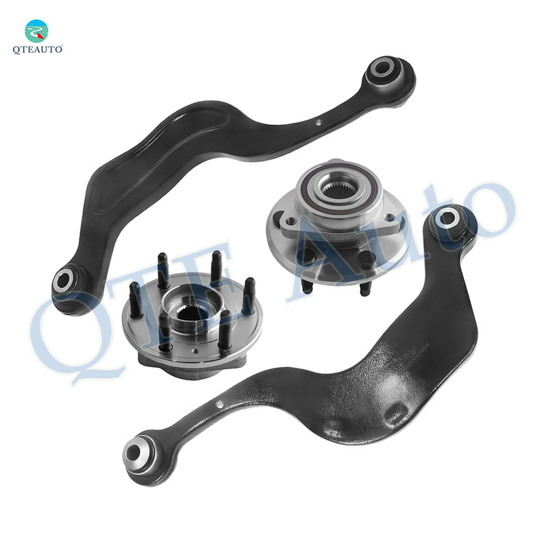 Set of 4 Rear Upper Rearward Control Arm-Wheel Hub Bearing Assembly For 2017 GMC Acadia Limited