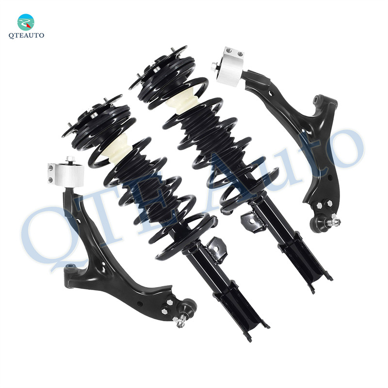Set of 4 Front Lower Control Arm Ball Joint-Quick Complete Strut-Coil Spring Assembly For 2002-2005 Saturn VUE V6