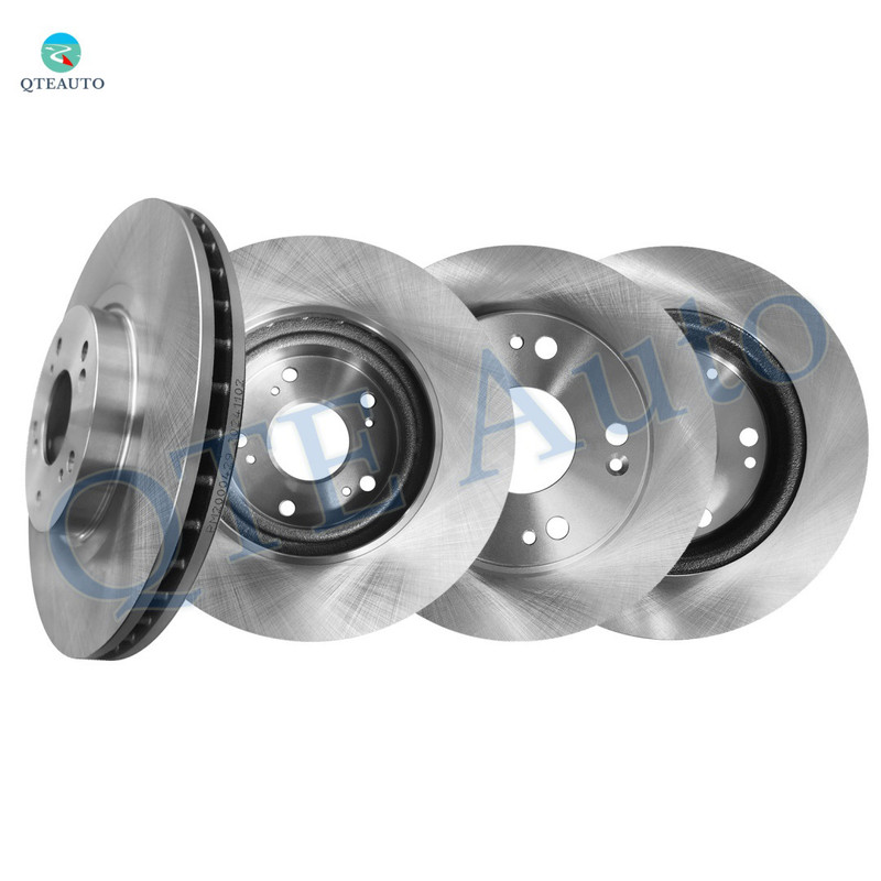 Set of 4 Front 299.95mm-Rear 260mm Brake Disc Rotors Replacement For 2006-2015 Honda Civic