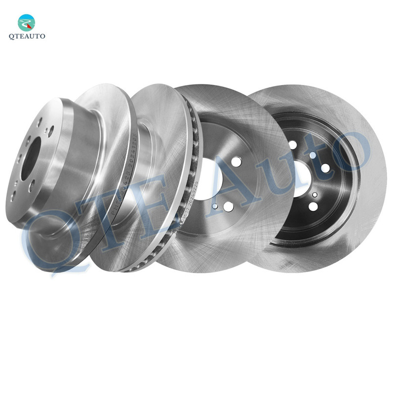 Set of 4 Front 296mm-Rear 269mm Brake Disc Rotors Replacement For 2002-2006 Toyota Camry