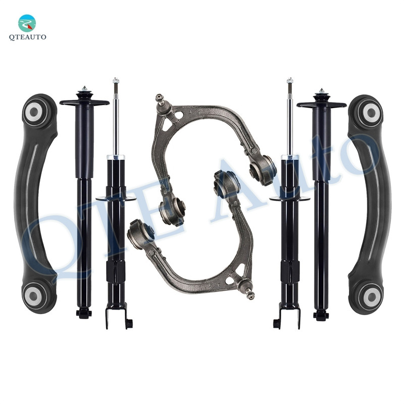 Set of 8 Front Upper Control Arm Ball Joint-Suspension Strut Assembly-Rear Upper Forward Control Arm-Complete Shock Absorber Kit For 2006-2008 Dodge Charger