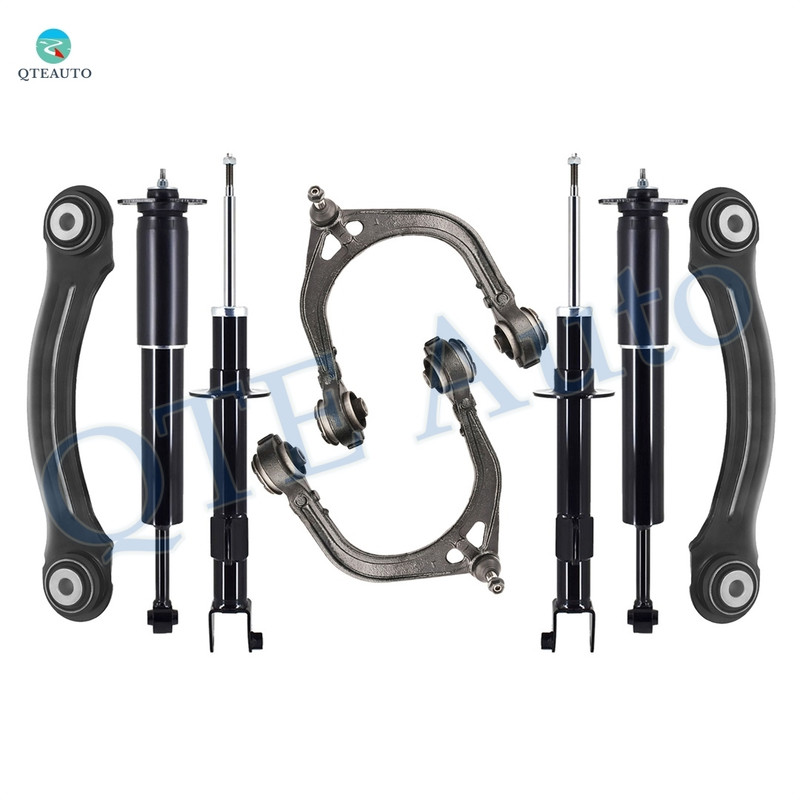 Set of 8 Front Upper Control Arm Ball Joint-Suspension Strut Assembly-Rear Upper Forward Control Arm-Shock Absorber For 2007 2008 Dodge Charger