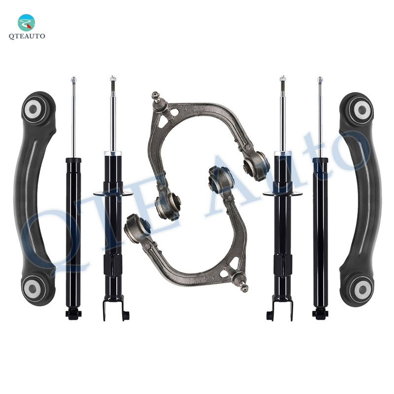 Set of 8 Front Upper Control Arm Ball Joint-Suspension Strut Assembly-Rear Upper Forward Control Arm-Shock Absorber For 2006-2008 Dodge Charger