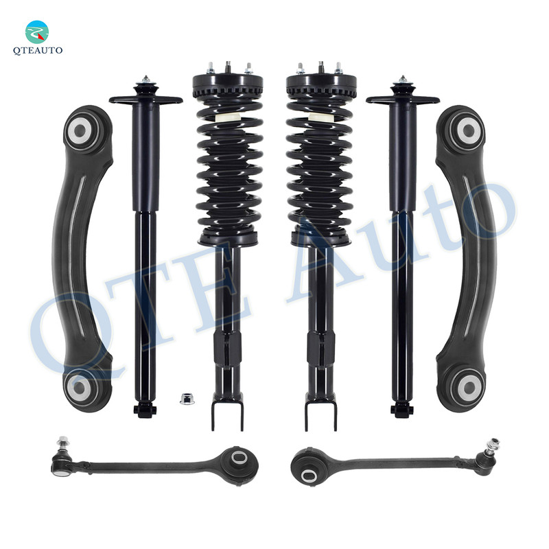 Set of 8 Front Lower Forward Control Arm Ball Joint-Quick Complete Strut-Coil Spring Assembly-Rear Upper Forward Control Arm-Complete Shock Absorber Kit For 2005-2008 Dodge Magnum