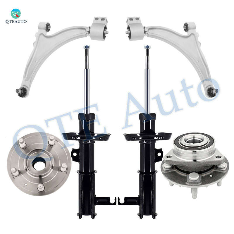 Set of 6 Front Lower Control Arm Ball Joint-Wheel Hub Bearing Assembly-Suspension Strut Assembly For 2010-2016 Buick Lacrosse