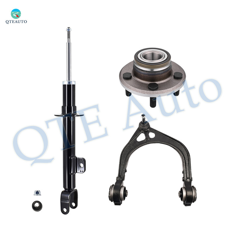 Set of 3 Front Right Upper Control Arm Ball Joint-Wheel Hub Bearing Assembly-Suspension Strut Assembly For 2011-2013 Chrysler 300