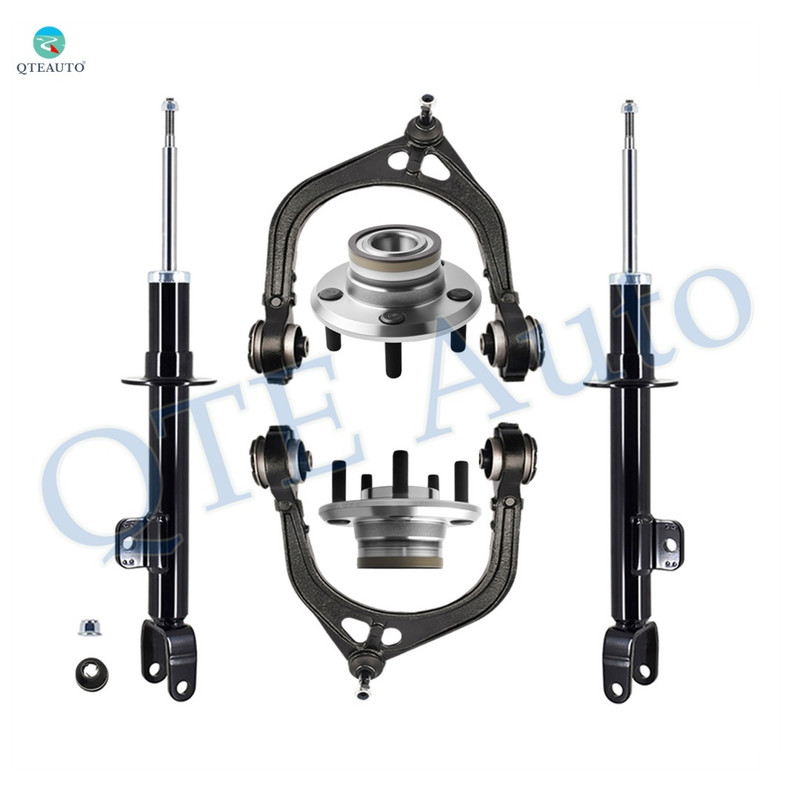 Set of 6 Front Upper Control Arm Ball Joint-Wheel Hub Bearing Assembly-Suspension Strut Assembly For 2011-2013 Chrysler 300