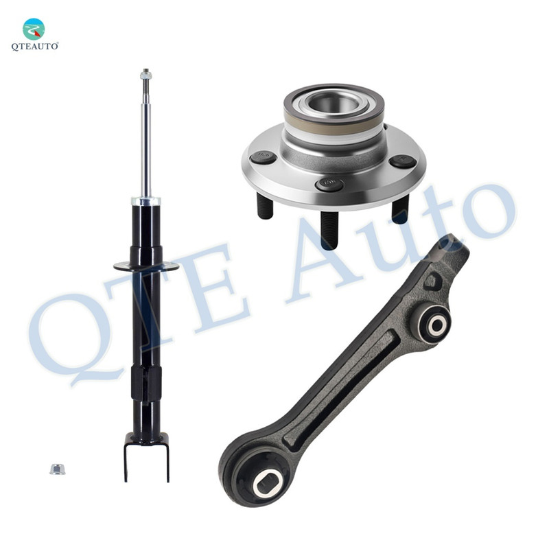 Set of 3 Front Lower Rearward Control Arm-Wheel Hub Bearing Assembly-Suspension Strut Assembly For 2012-2014 Dodge Charger