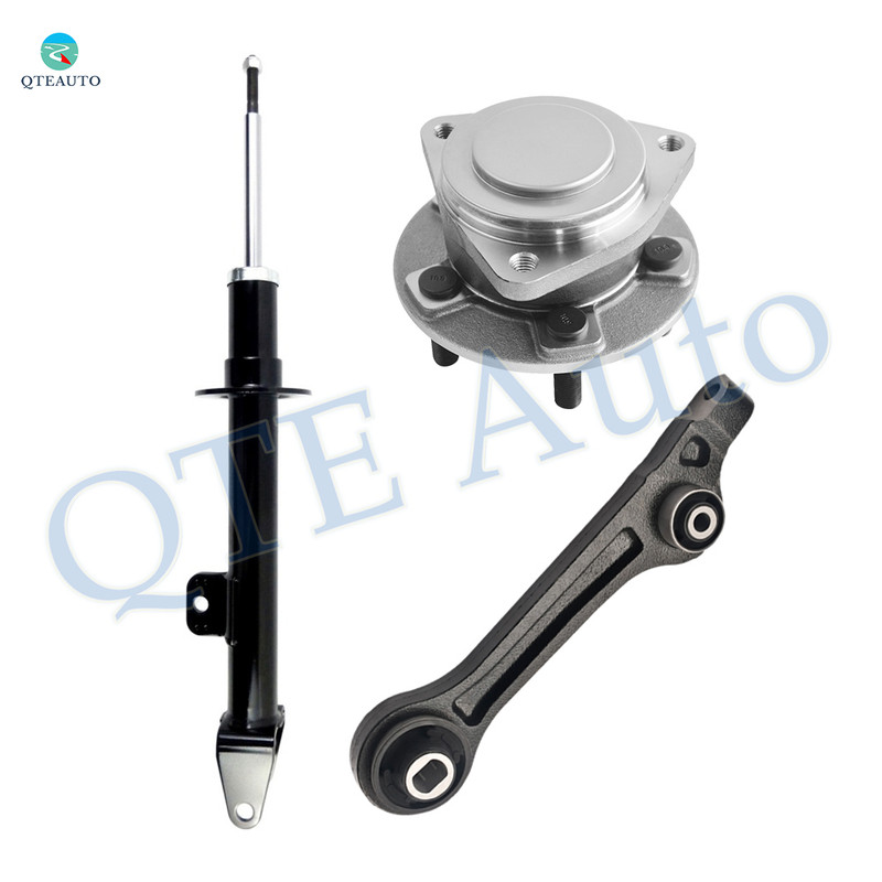 Set of 3 Front Lower Rearward Control Arm-Wheel Hub Bearing Assembly-Suspension Strut Assembly For 2015-2023 Dodge Challenger