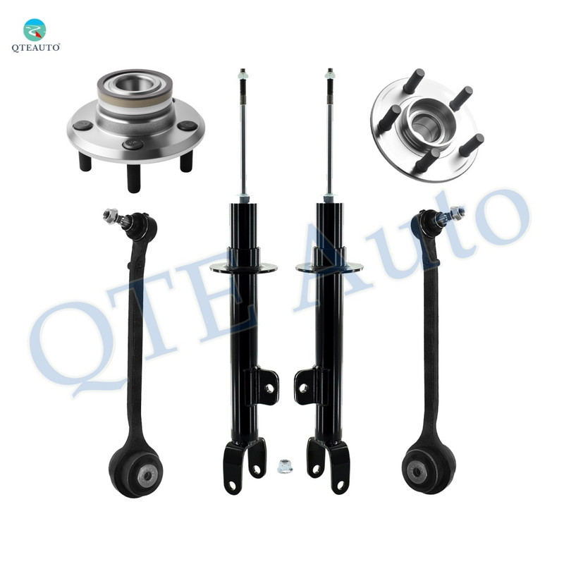 Set of 6 Front Lower Forward Control Arm Ball Joint-Wheel Hub Bearing Assembly-Suspension Strut Assembly For 2011 Dodge Challenger