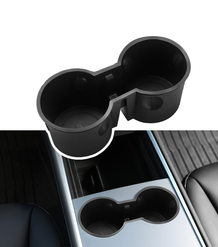 Center Console Cup Holder Insert For 2017 2018 2019 2020 2021 2022 2023 Tesla Model 3 Except Highland