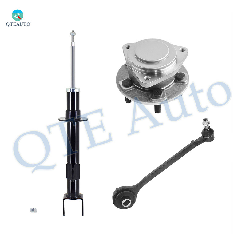 Set of 3 Front Right Lower Forward Control Arm Ball Joint-Wheel Hub Bearing Assembly-Suspension Strut Assembly For 2015-2023 Dodge Charger