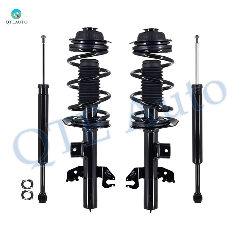 Set of 4 Front Quick Complete Strut-Coil Spring Assembly-Rear Shock Absorber For 2014-2018 Jeep Cherokee Updated FCS Version FWD