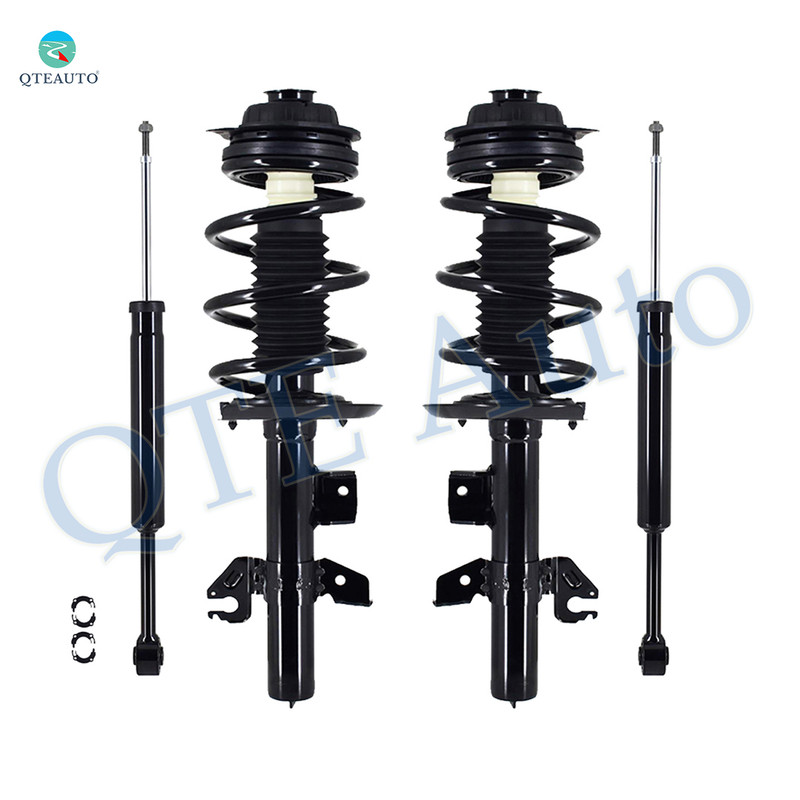 Set of 4 Front Quick Complete Strut-Coil Spring Assembly-Rear Shock Absorber For 2019-2021 Jeep Cherokee FWD