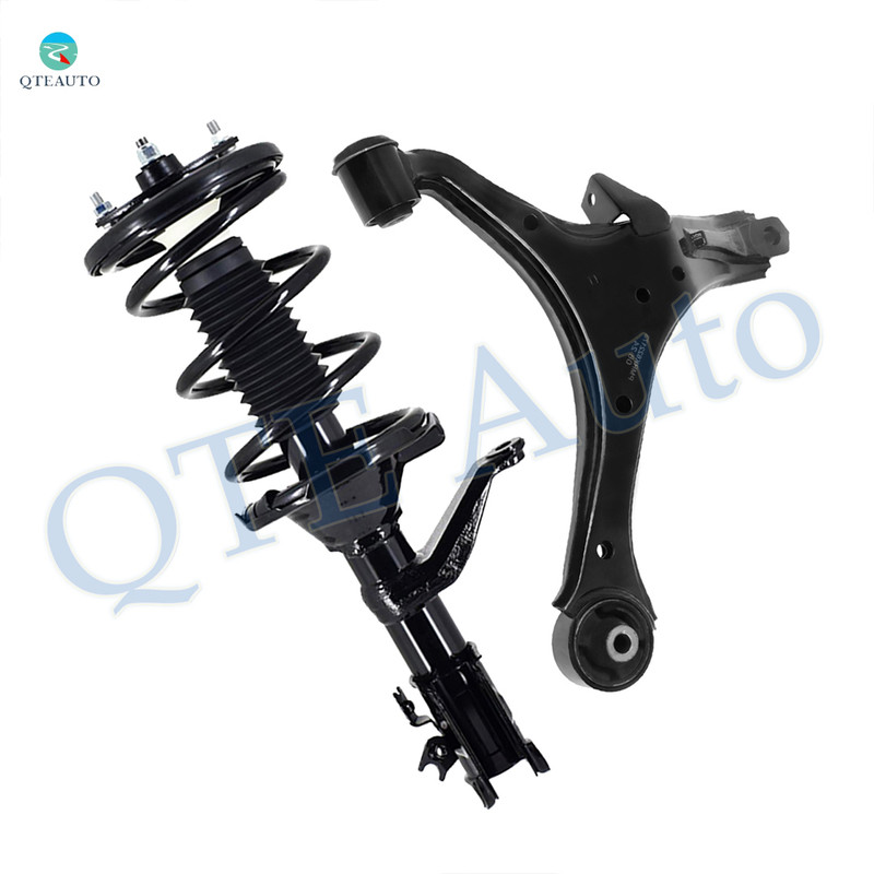 Front Left Lower Control Arm-Quick Complete Strut-Coil Spring Assembly Replacement For 2003-2006 Honda Element