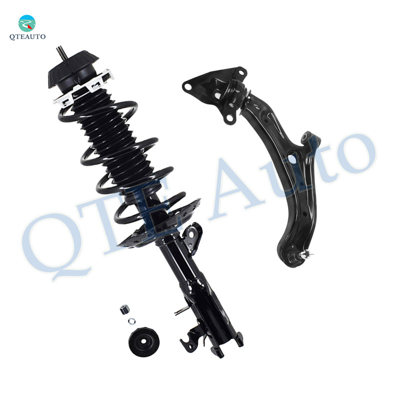 Front Right Lower Control Arm Ball Joint-Quick Complete Strut-Coil Spring Assembly Replacement For 2010 2011 Honda Insight