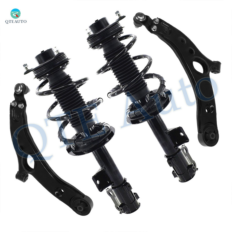 Set of 4 Front Lower Control Arm Ball Joint-Quick Complete Strut-Coil Spring Assembly Replacement For 2012-2015 KIA Optima FWD