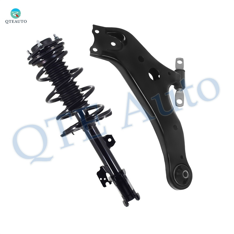 Front Left Lower Control Arm Ball Joint-Quick Complete Strut-Coil Spring Assembly Replacement For 2014-2019 Toyota Highlander