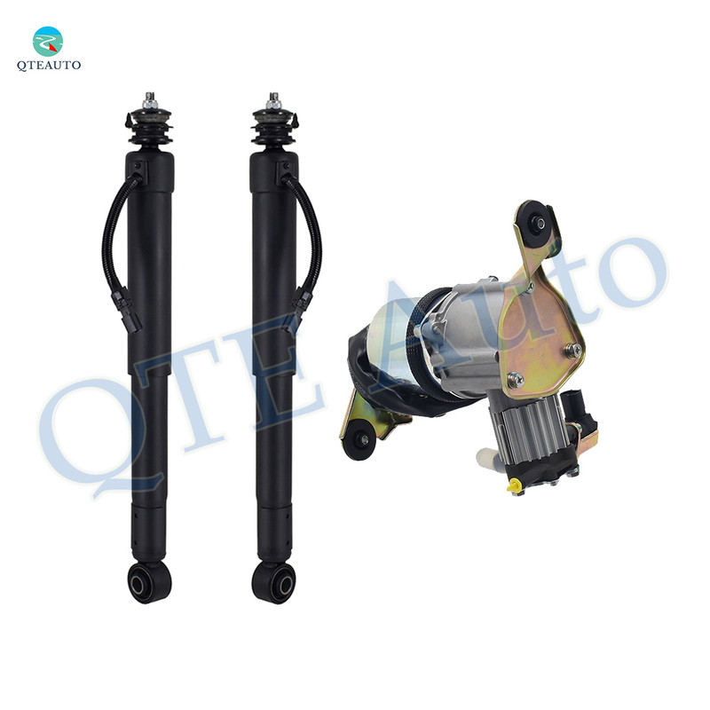 Set of 3 Air Suspension Compressor Pump-Rear Air Shock Absorber For 2003-2009 Lexus GX470