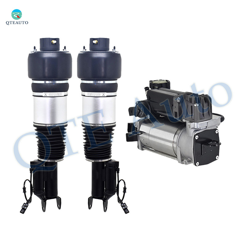 Set of 3 Air Suspension Compressor Pump-Front Air Airmatic Suspension Spring Strut For 2003-2006 Mercedes-Benz E55 AMG