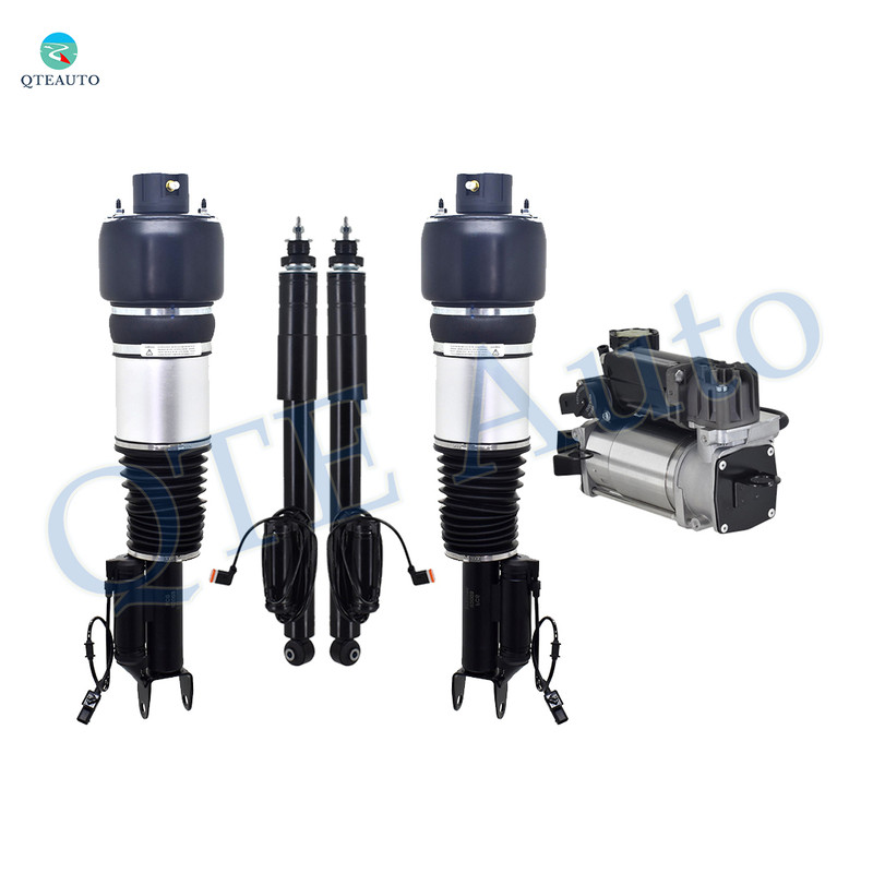 Set of 5 Front Air Airmatic Suspension Spring Strut-Rear Air Airmatic Suspension Shock-Air Suspension Compressor Pump For 2003 Mercedes-Benz E55 AMG