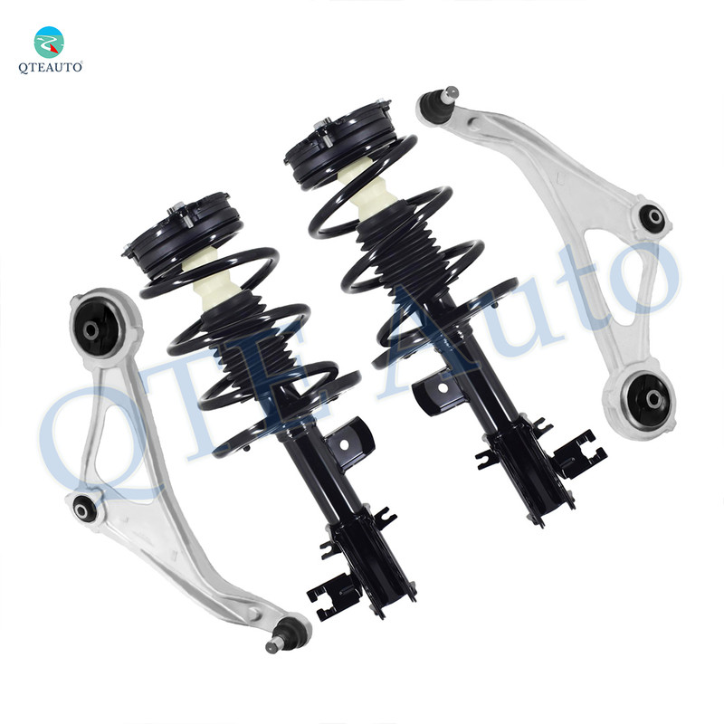 Set of 4 Front Lower Control Arm Ball Joint-Quick Complete Strut-Coil Spring Assembly Replacement For 2015-2018 Nissan Altima