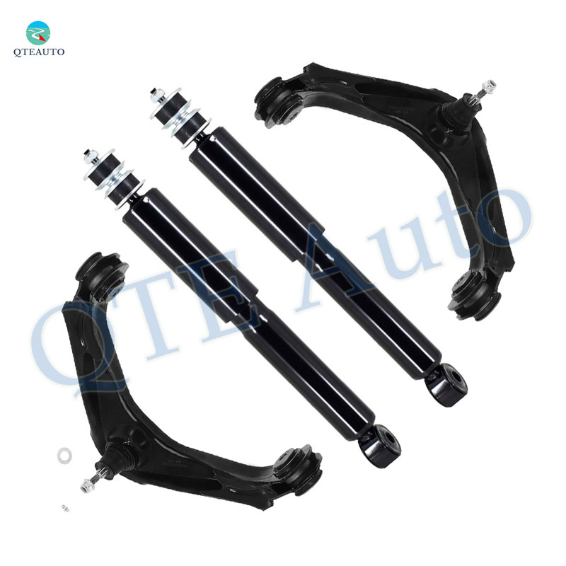 Set of 4 Front Upper Control Arm Ball Joint-Shock Absorber Replacement For 2001-2010 GMC Sierra 2500 HD