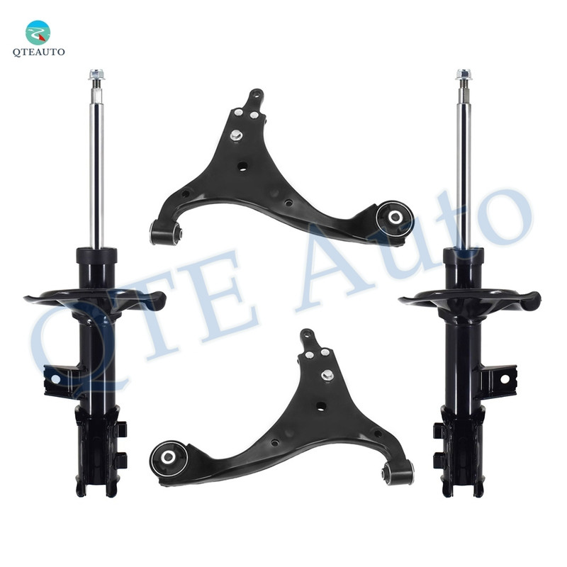 Set of 4 Front Lower Control Arm-Suspension Strut Assembly For 2007-2010 Hyundai Elantra