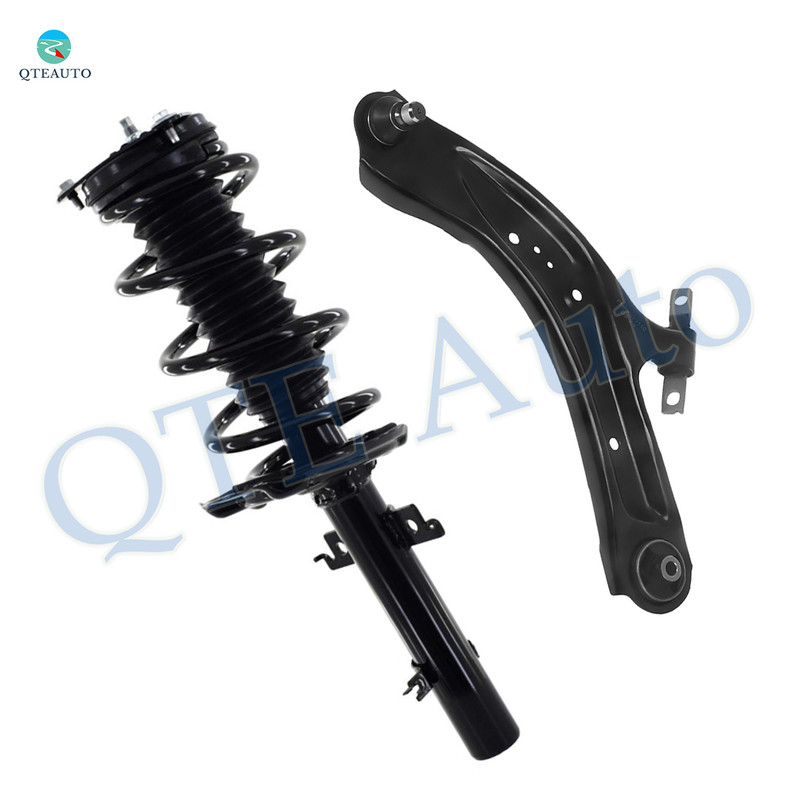 Front Left Lower Control Arm Ball Joint-Quick Complete Strut-Coil Spring Assembly For 2014-2020 Nissan Rogue