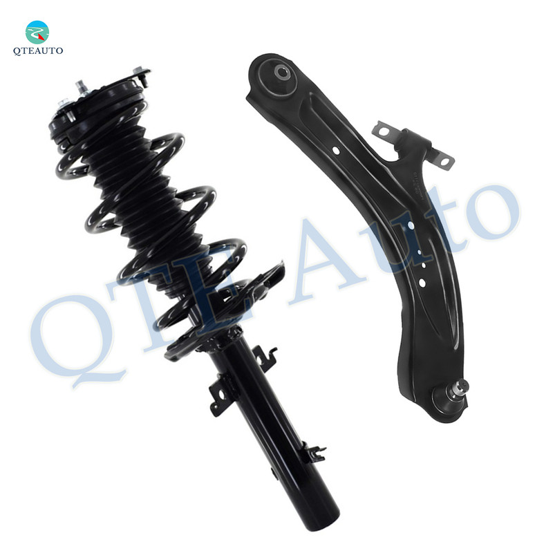 Front Right Lower Control Arm Ball Joint-Quick Complete Strut-Coil Spring Assembly For 2017-2019 Nissan Qashqai
