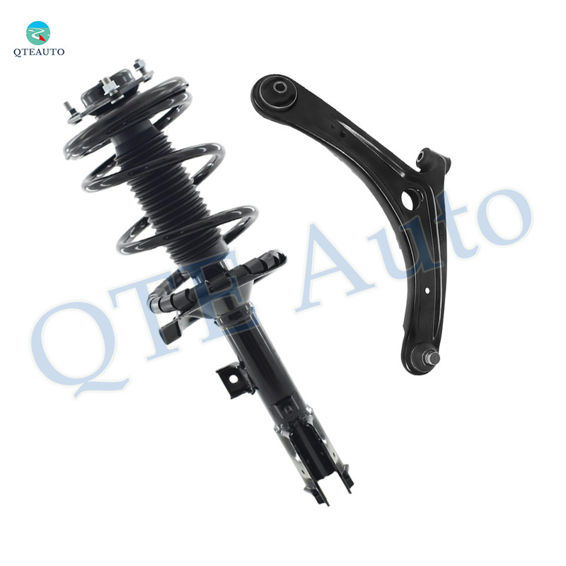 Front Right Lower Control Arm Ball Joint-Quick Complete Strut-Coil Spring Assembly For 2007-2013 Mitsubishi Outlander