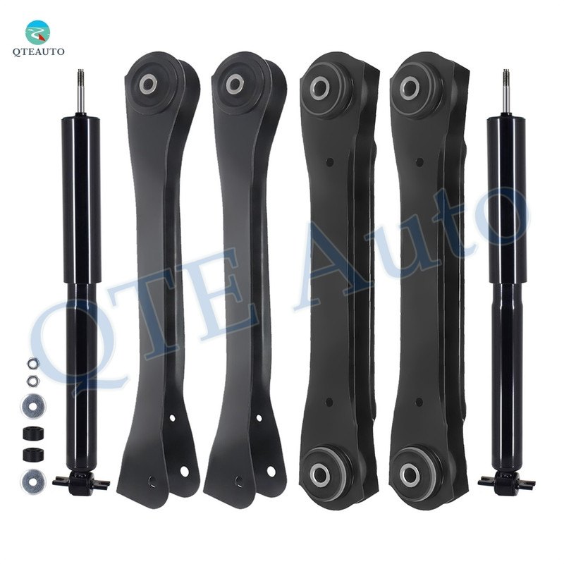 Set of 6 Front Upper and Lower Control Arm-Shock Absorber For 1992-2001 Jeep Cherokee