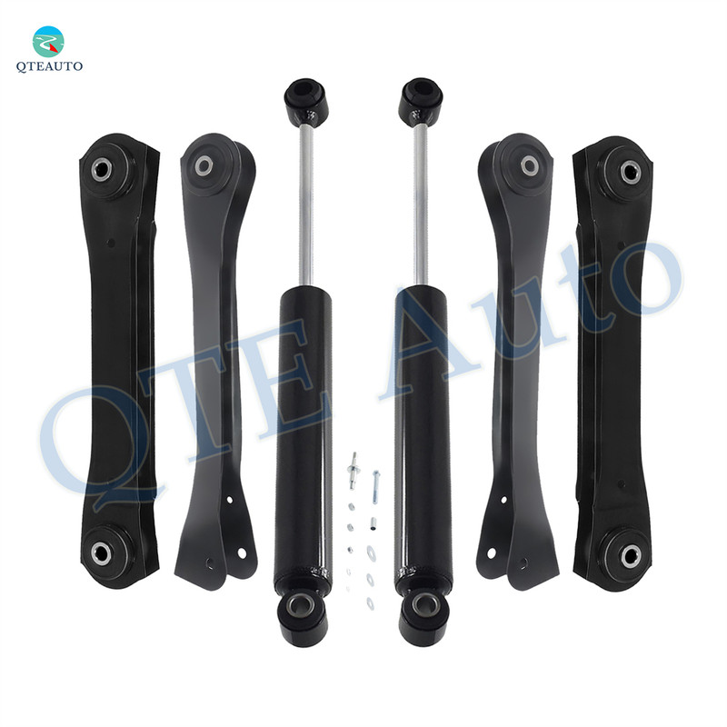 Set of 6 Front Upper and Lower Control Arm-Steering Damper For 1997-2006 Jeep TJ