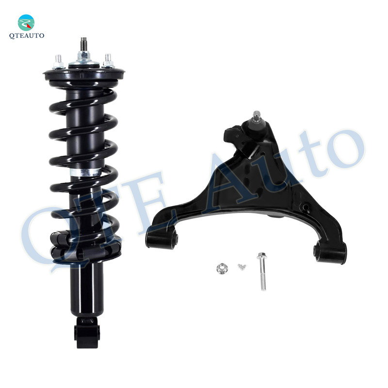 Front Left Lower Control Arm Ball Joint-Quick Complete Strut-Coil Spring Assembly For 2005-2019 Nissan Frontier L4