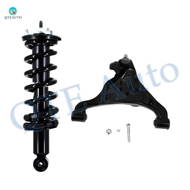 Front Left Lower Control Arm Ball Joint-Quick Complete Strut-Coil Spring Assembly For 2005-2019 Nissan Frontier