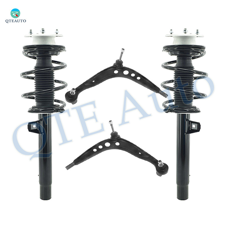Set of 4 Front Lower Control Arm Ball Joint-Quick Complete Strut-Coil Spring Assembly For 1999 BMW 323I
