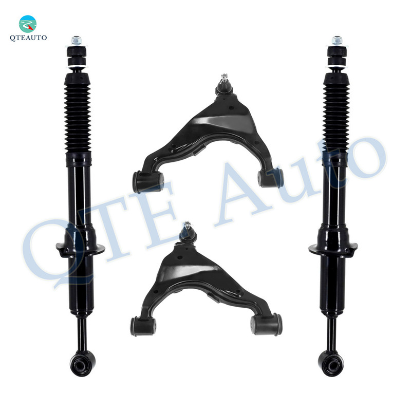 Set of 4 Front Lower Control Arm Ball Joint-Suspension Strut Assembly For 2005-2015 Toyota Tacoma Monotube Performance Upgrade