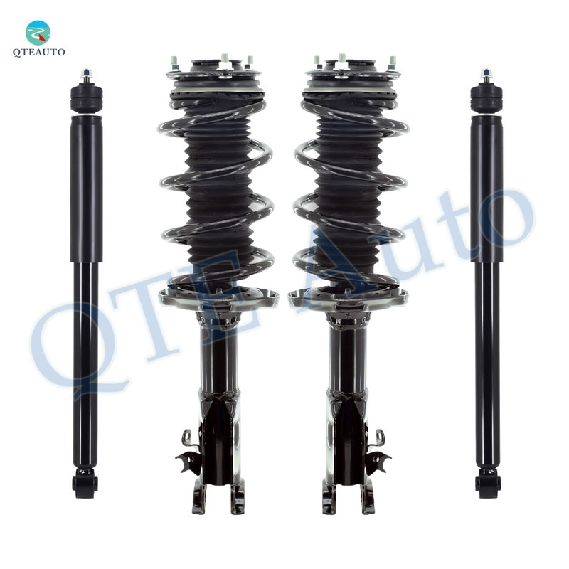 Set of 4 Front Quick Complete Strut-Coil Spring Assembly-Rear Shock Absorber For 2006-2011 Honda Civic