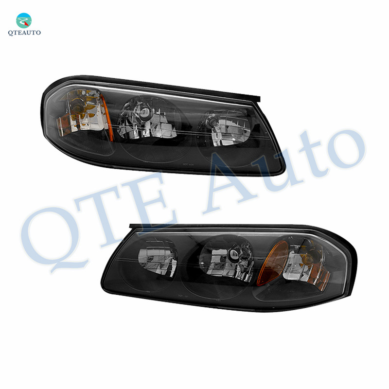 Headlights Assembly for 2000-2004 Chevrolet Impala 6 Cyl With bulb Halogen Headlight Assembly Pair Faros Delanteros