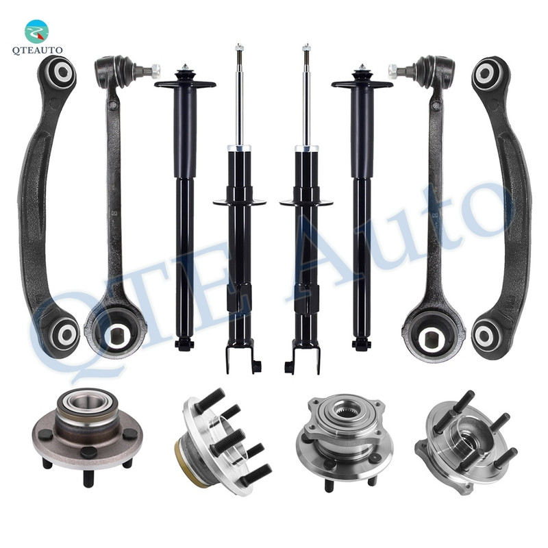 Set of 12 Front Lower Forward Control Arm Ball Joint-Wheel Hub Bearing Assembly-Suspension Strut Assembly-Rear Upper Rearward Control Arm-Wheel Hub Bearing Assembly-Complete Shock Absorber Kit For 2005-2008 Dodge Magnum Set of 12 Front Lower Forward Control Arm Ball Joint-Wheel Hub Bearing Assembly-Suspension Strut Assembly-Rear Upper Rearward Control Arm-Wheel Hub Bearing Assembly-Complete Shock Absorber Kit For 2005-2008 Dodge Magnum