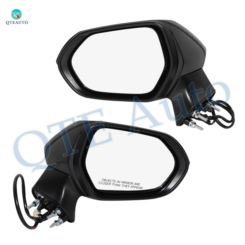 Driver & Passenger Side Mirrors, Left-Right Power Non-Heated Paintable Manual Folding View Mirror For 2020-2024 Toyota Corolla, Door Mirror Pair of 2