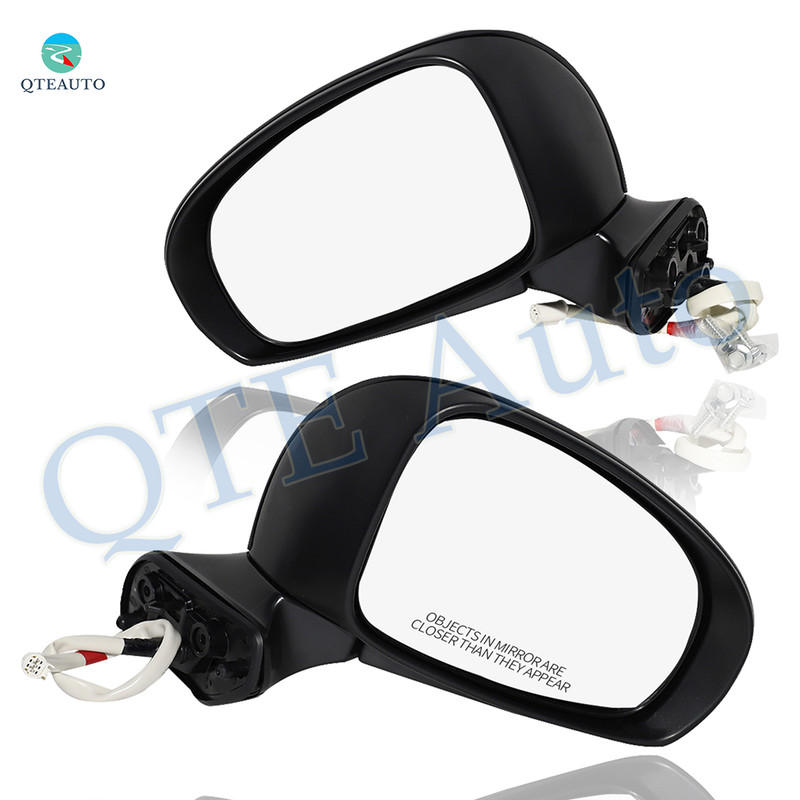 Driver & Passenger Side Mirrors, Left-Right Power Heated Paintable Manual Folding View Mirrors For 2012-2018 Toyota Prius V, Door Mirror Pair of 2