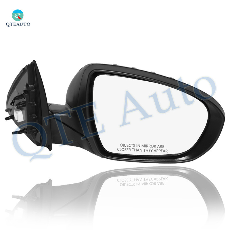 Right Passenger Side Mirror, Power Heated Paintable Manual Folding View Mirror with Turn Signal Light For 2011-2013 KIA Optima