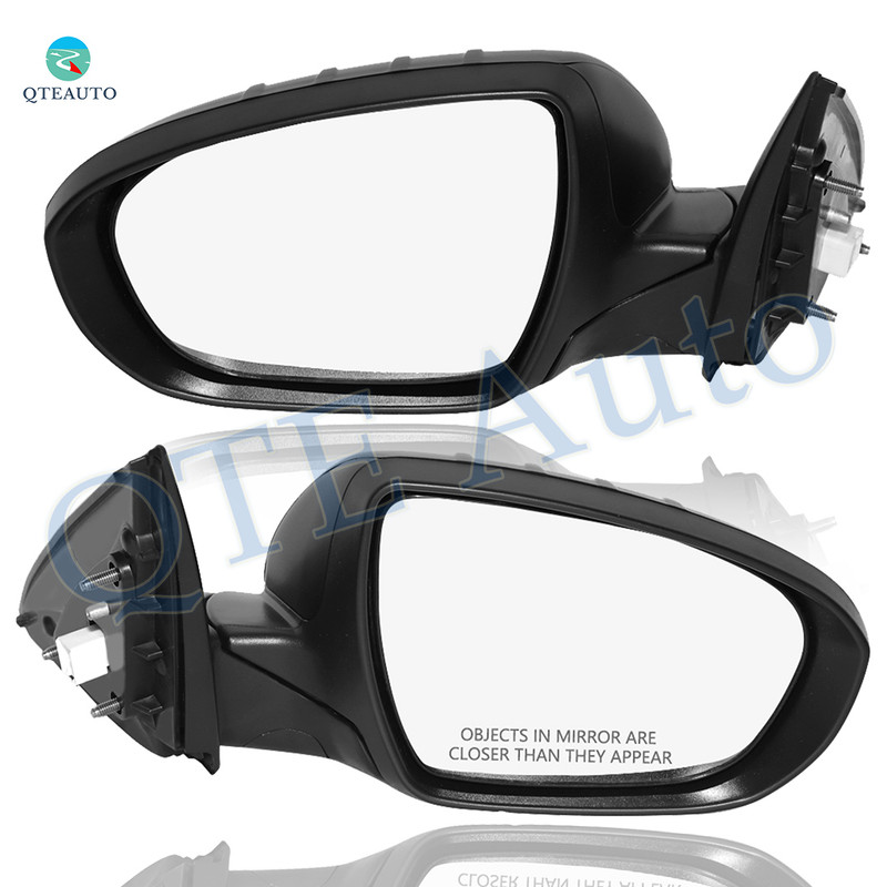 Driver & Passenger Side Mirrors, Left-Right Power Heated Paintable Power Folding View Mirrors with Turn Signal Light For 2012 2013 KIA Optima, Door Mirror Pair of 2