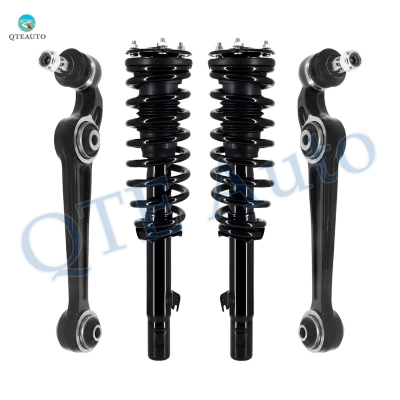 Set of 4 Front Lower Forward Control Arm Ball Joint-Quick Complete Strut-Coil Spring Assembly Replacement For 2006 2007 Mercury Milan