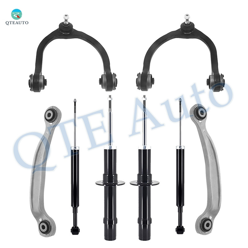 Set of 8 Front Upper Control Arm Ball Joint-Suspension Strut Assembly-Rear Upper Rearward Control Arm-Shock Absorber For 2015-2019 Chrysler 300 Monotube