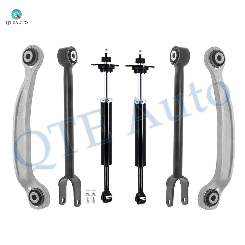 Set of 6 Rear Upper Rearward-Lower Forward Control Arm-Shock Absorber For 2015-2020 Dodge Challenger V8 RWD
