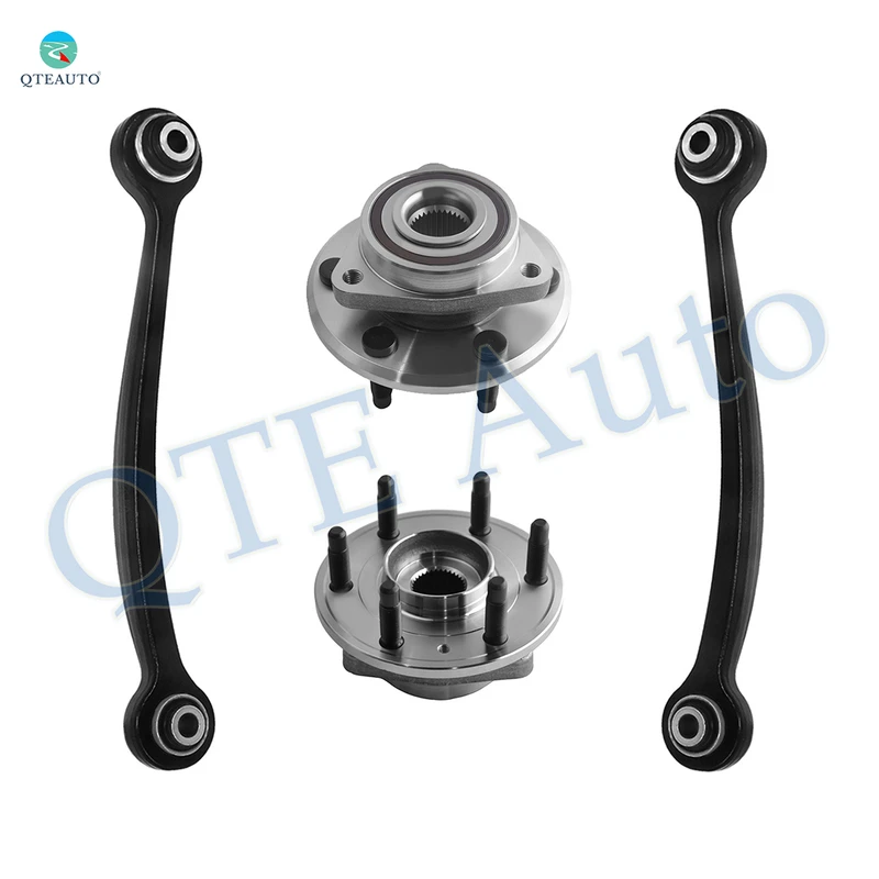 Set of 4 Rear Upper Forward Control Arm-Wheel Hub Bearing Assembly For 2009-2017 Chevrolet Traverse
